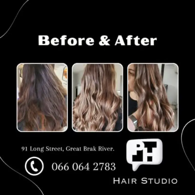 Before & after — balayage transformation