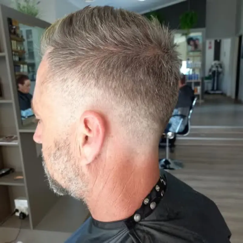 Men's textured fade
